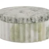 Present time - Bowl with lid marble himalayan green