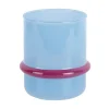 Hot Present time - Candle holder Animado Anillo soft blue w. bright pink