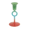Online Present time - Candle holder Anillo Vivo small multi colour retro green