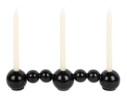 Discount Present time - Candle holder Bubbles straight enamel black