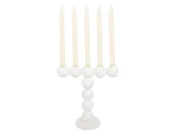 Outlet Present time - Candle holder Bubbles high enamel white