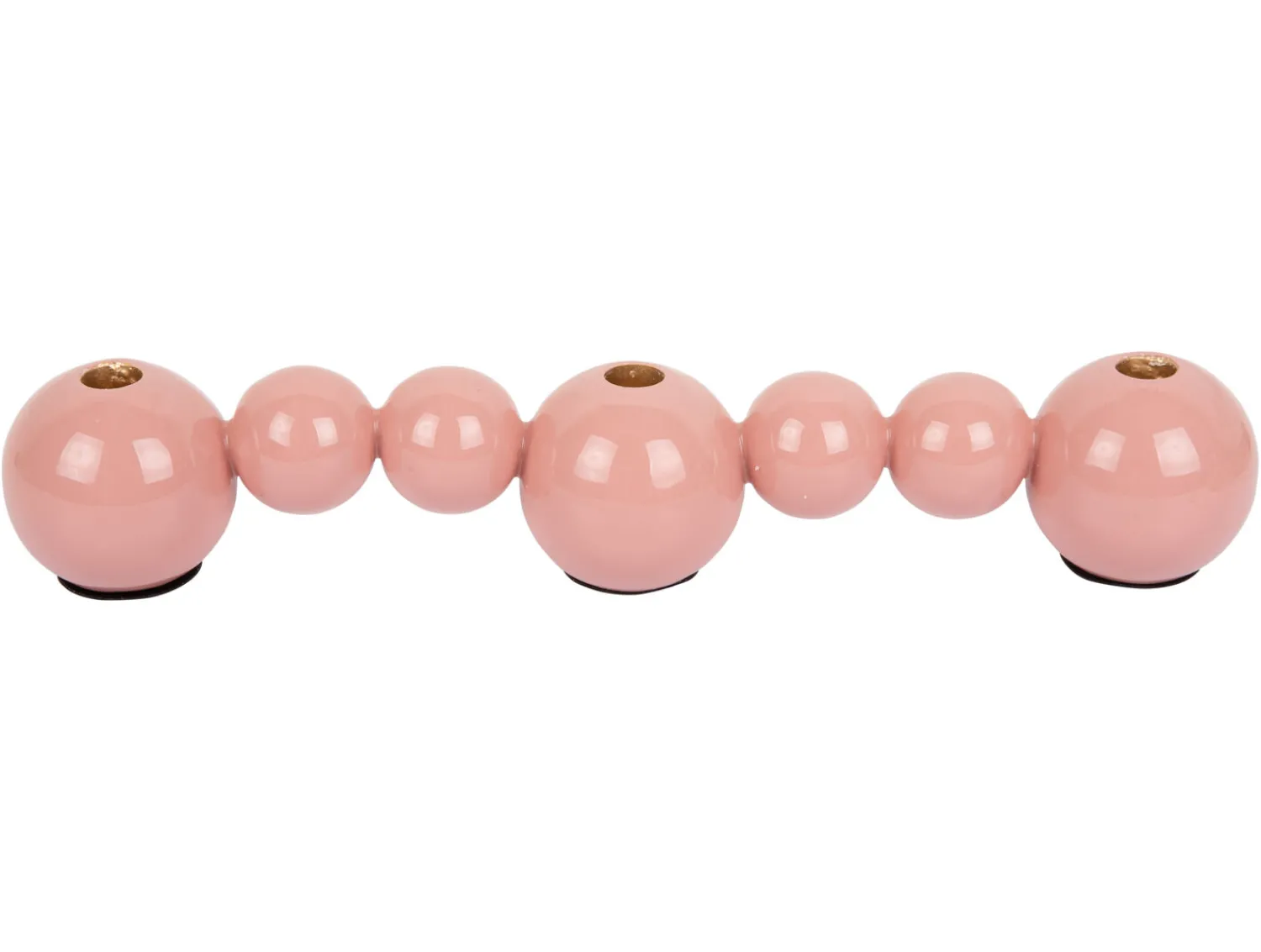 New Present time - Candle holder Bubbles straight enamel flamingo pink