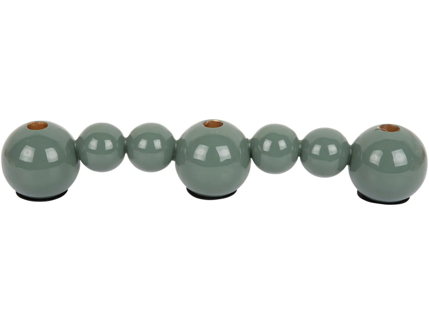 Best Present time - Candle holder Bubbles straight enamel jungle green