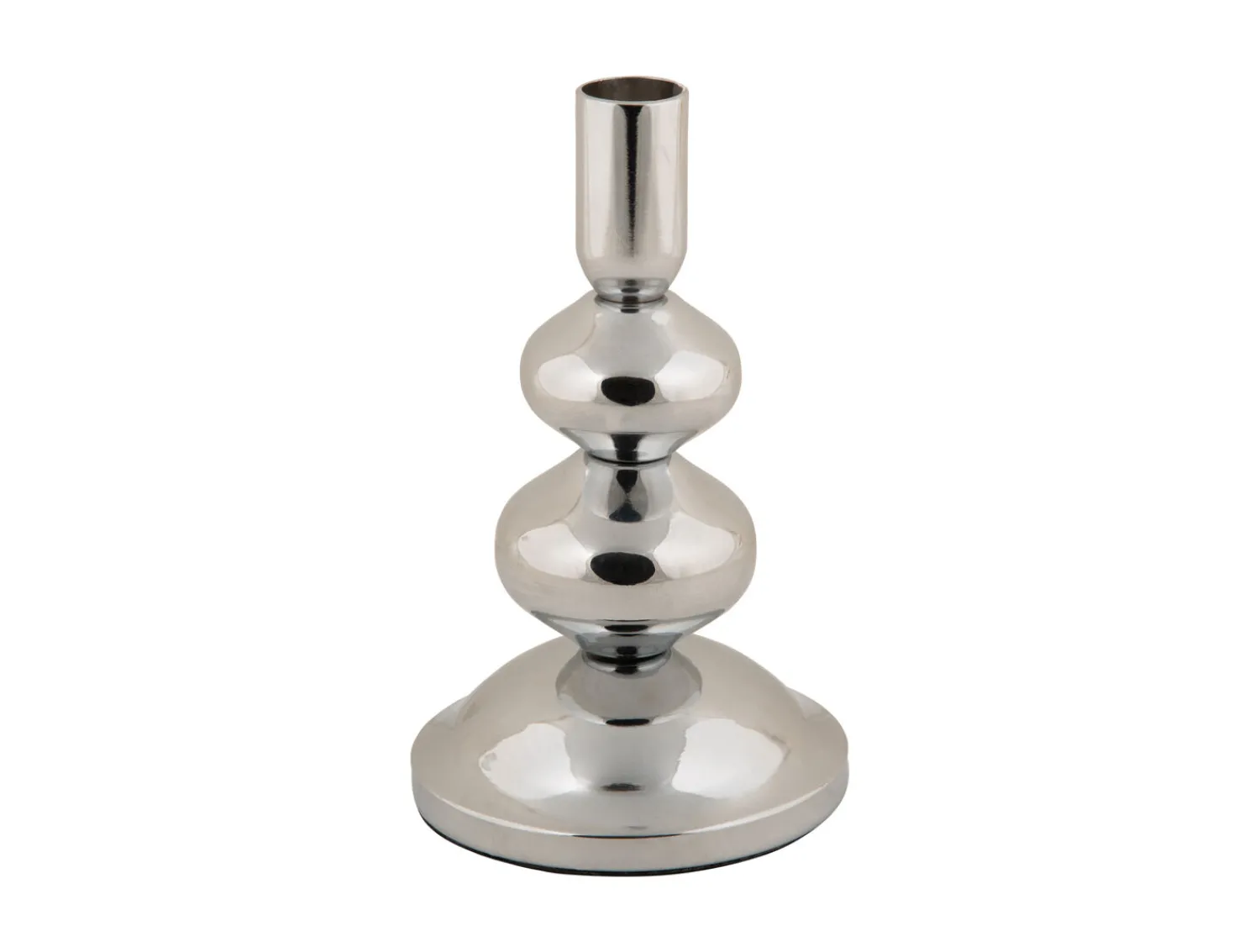 New Present time - Candle holder Dazzle small chrome plated