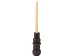 Best Present time - Candle holder Formado Small mango wood walnut lacquer