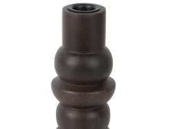 Best Present time - Candle holder Formado Small mango wood walnut lacquer