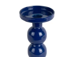 Clearance Present time - Candle holder Funky large cobalt blue