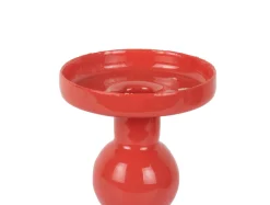Online Present time - Candle holder Funky small bright red