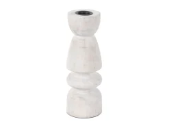 Outlet Present time - Candle holder Modelar Medium mango wood white wash