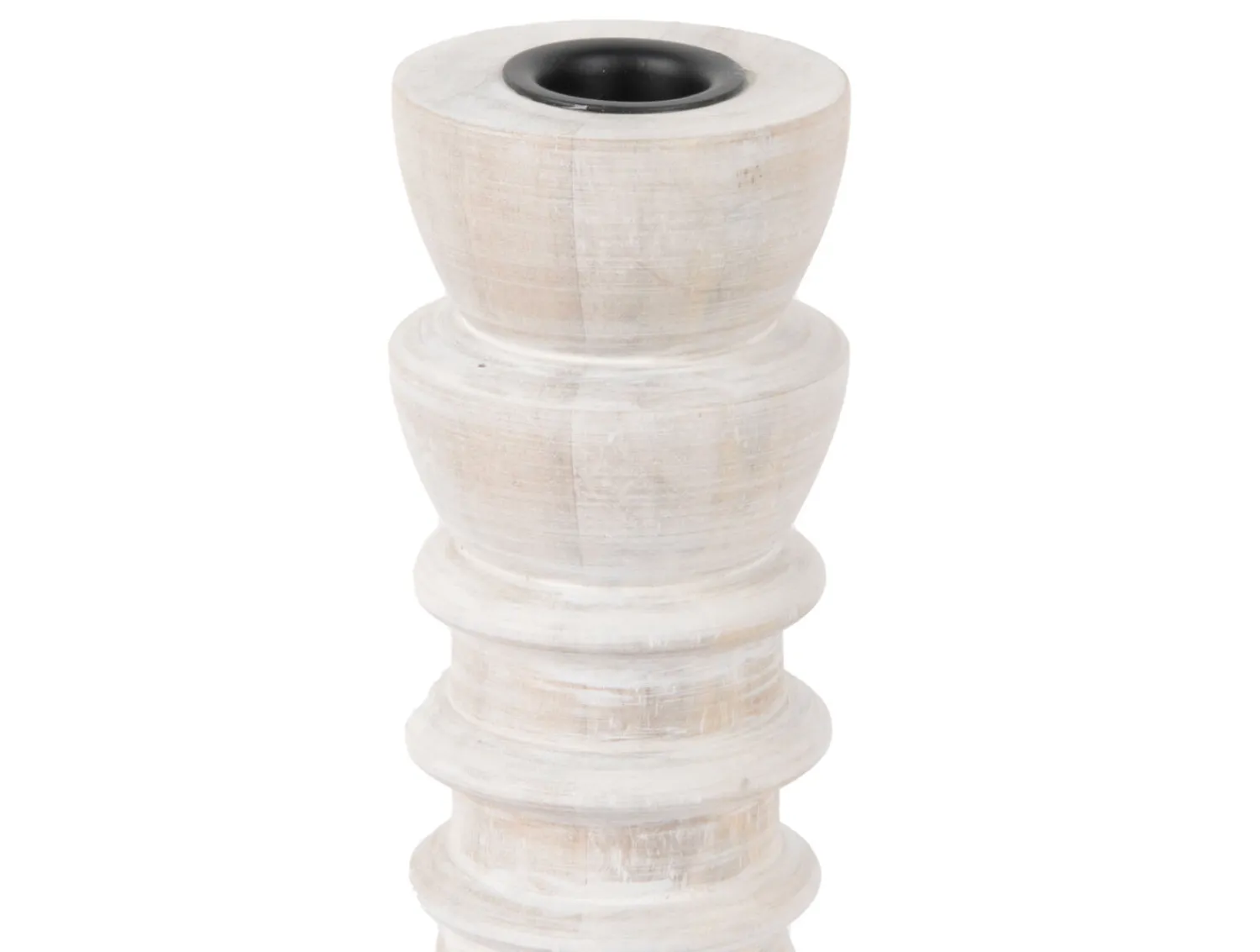 Clearance Present time - Candle holder Modelar Small mango wood white wash