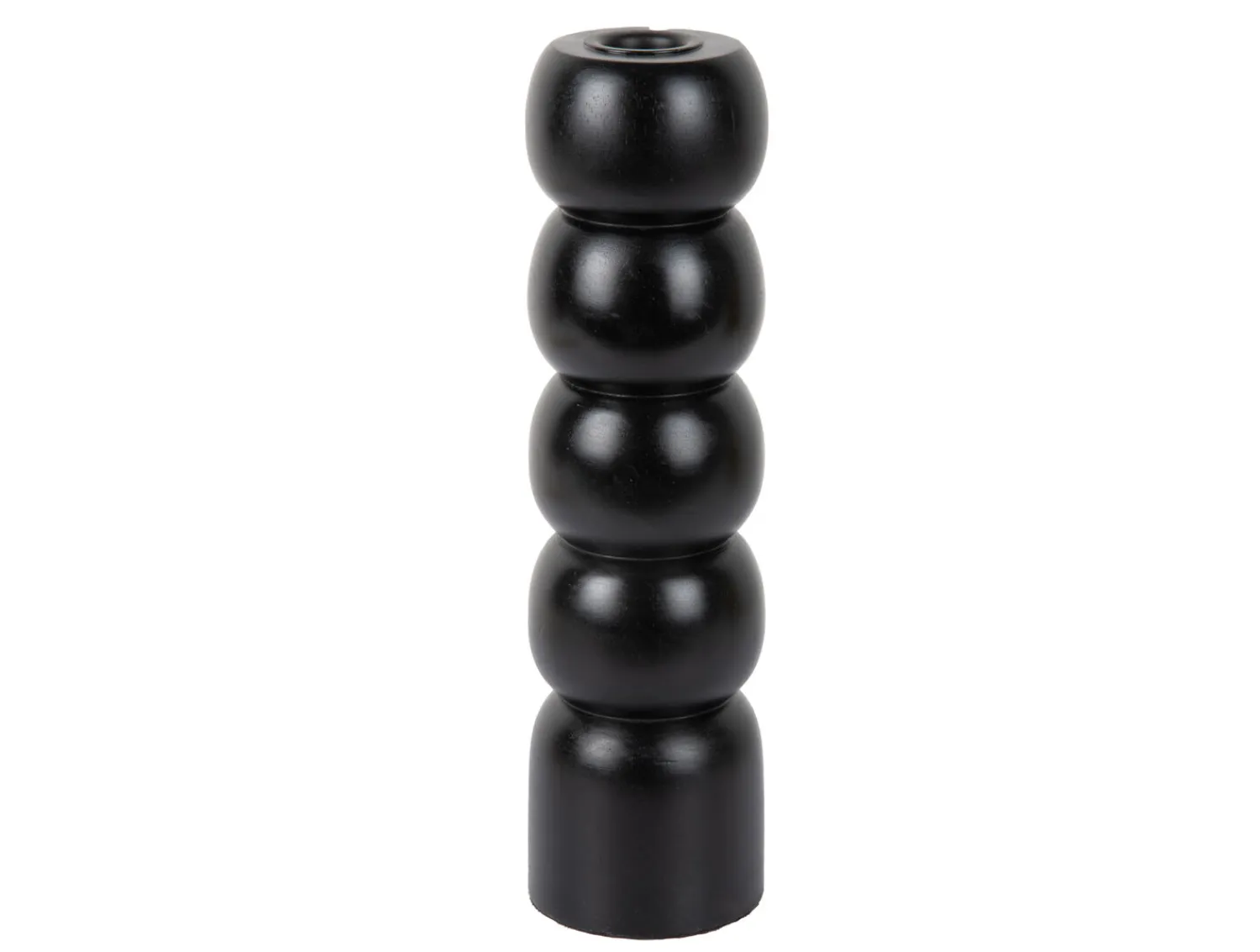 Sale Present time - Candle holder Modelar Large mango wood black