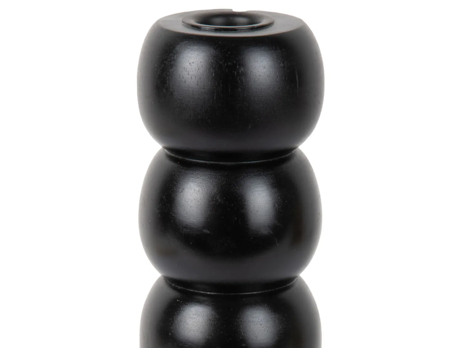 Sale Present time - Candle holder Modelar Large mango wood black