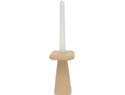 Present time - Candle holder Roca large soft brown