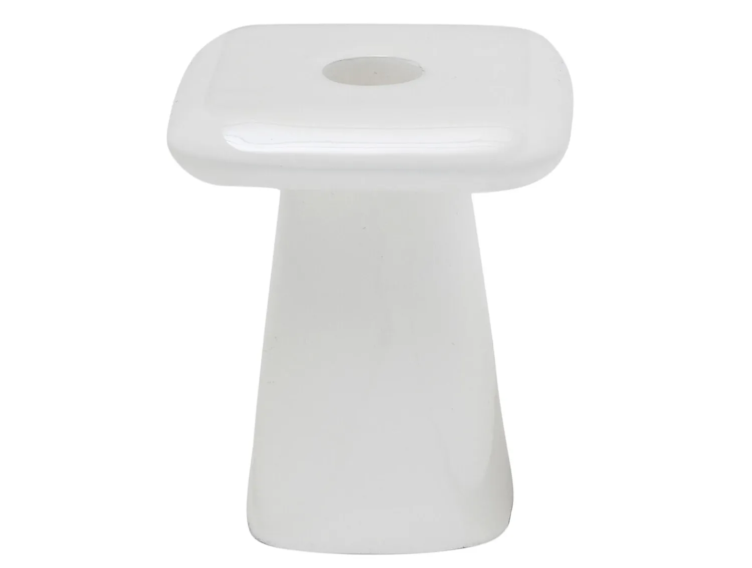 Clearance Present time - Candle holder Roca small white