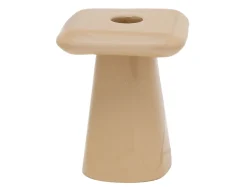 Best Present time - Candle holder Roca small soft brown