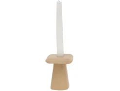Best Present time - Candle holder Roca small soft brown