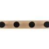 Best Present time - Coat rack Knobs small pinewood black
