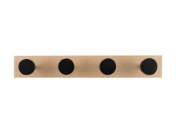 Best Present time - Coat rack Knobs small pinewood black