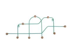 New Present time - Coat rack Maze turquoise blue