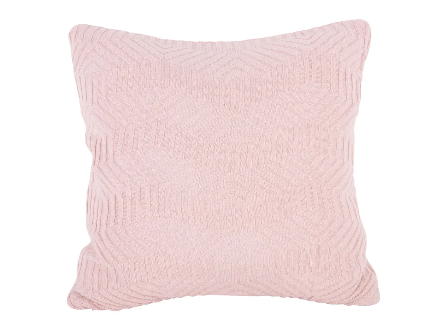Hot Present time - Cushion Honeycomb knitted cotton soft pink