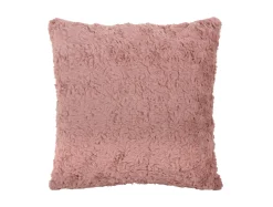 Present time - Cushion Tierno furry faded pink