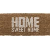 Clearance Present time - Doormat Home Sweet Home white coir