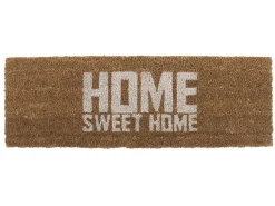 Clearance Present time - Doormat Home Sweet Home white coir