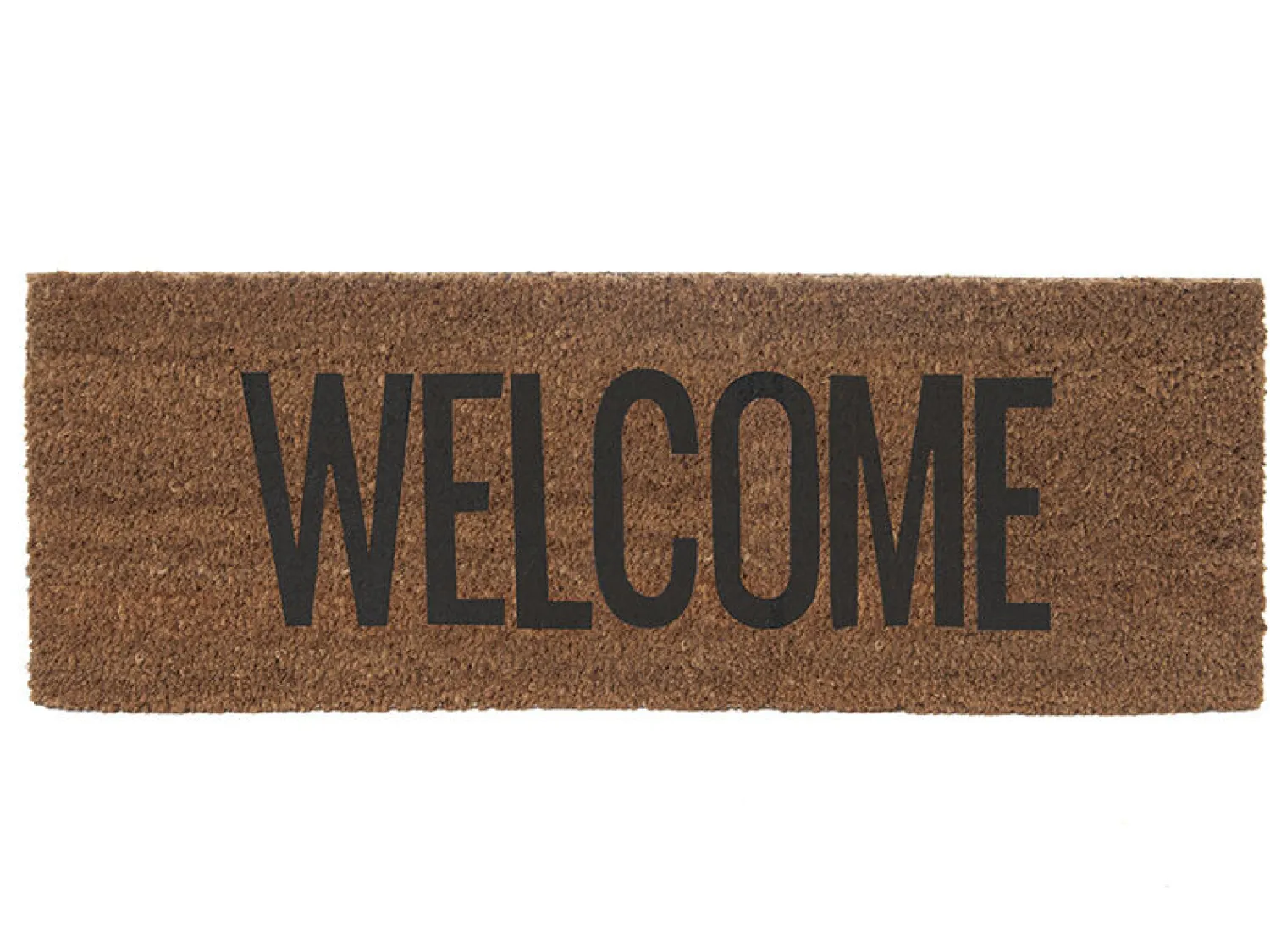 Clearance Present time - Doormat Welcome black coir