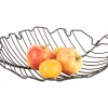 New Present time - Fruit basket Leaf large iron black
