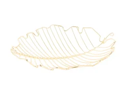 Online Present time - Fruit basket Leaf iron gold plated