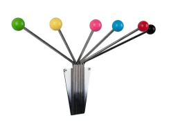 Best Present time - Hat rack Neptune chrome w. coloured balls large