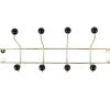Hot Present time - Hat rack Saturnus XL gold w. black balls
