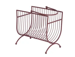 Hot Present time - Magazine rack Riqueza burgundy red