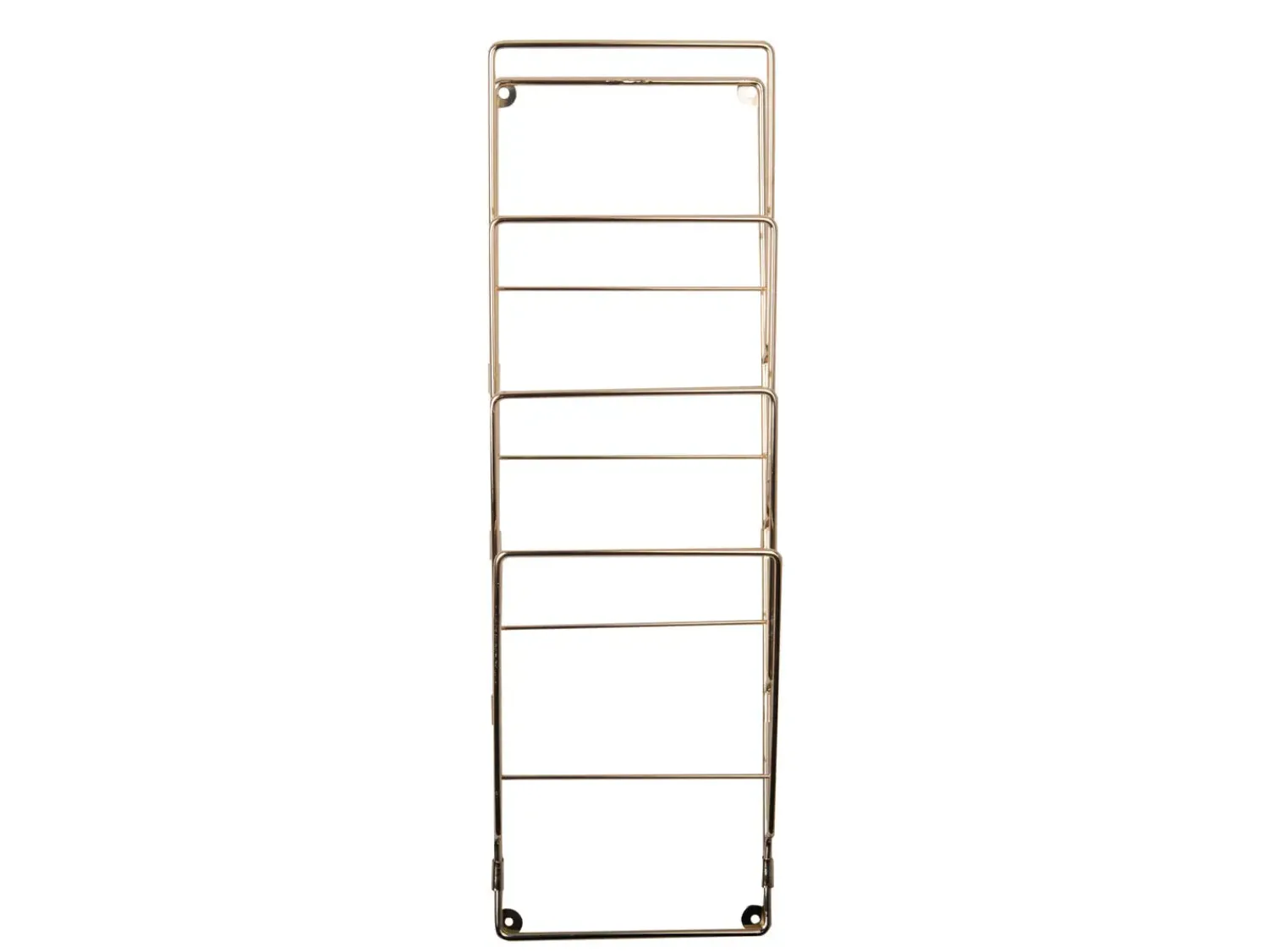 New Present time - Magazine rack steel wire gold plated