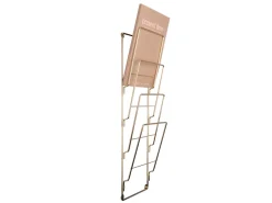 New Present time - Magazine rack steel wire gold plated