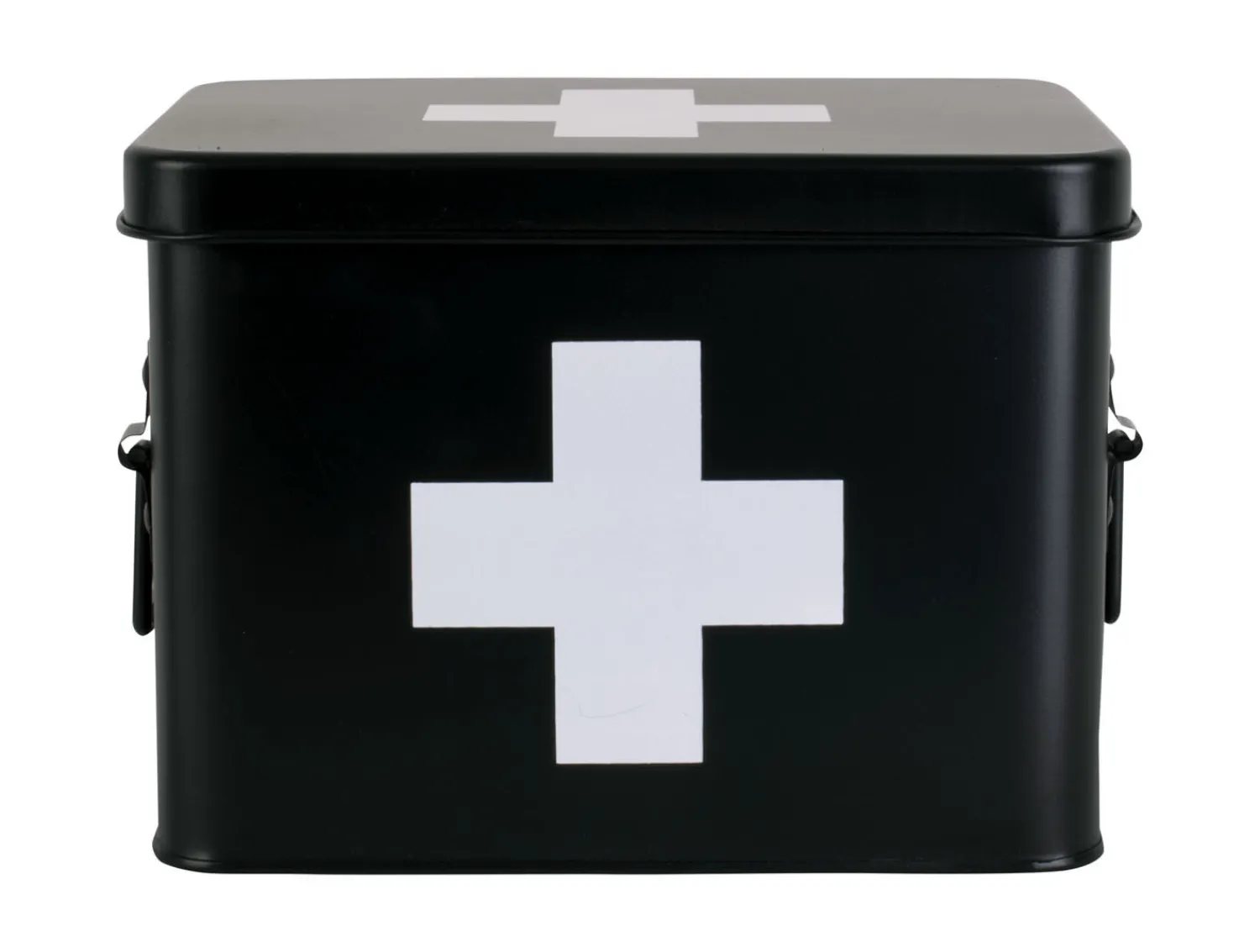 Discount Present time - Medicine storage box medium metal matt black