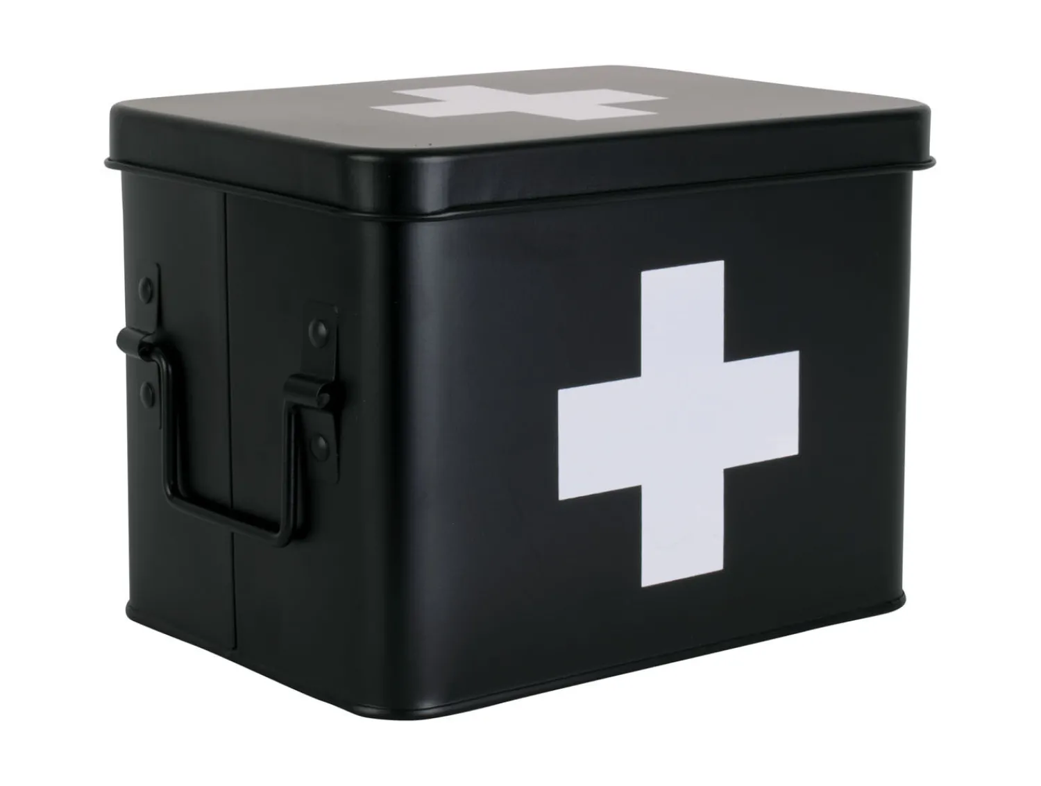 Discount Present time - Medicine storage box medium metal matt black