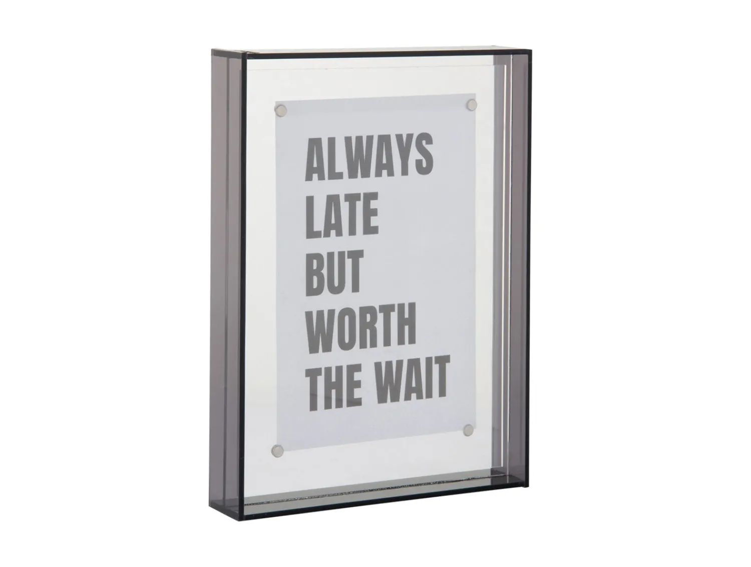 Discount Present time - Photo frame Gayo Medium acrylic dark grey