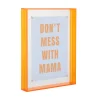 Hot Present time - Photo frame Gayo Large acrylic bright orange