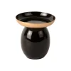 Discount Present time - Pillar candle holder Mila small iron enamel black