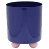 Online Present time - Plant pot Double Funky large cobalt blue w. soft pink
