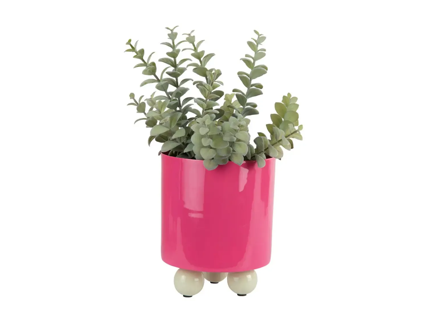 Outlet Present time - Plant pot Double Funky small bright pink w. soft green
