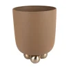 Clearance Present time - Plant pot Estilo medium mocha brown