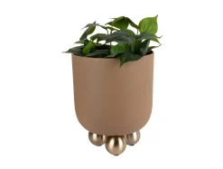 Clearance Present time - Plant pot Estilo medium mocha brown