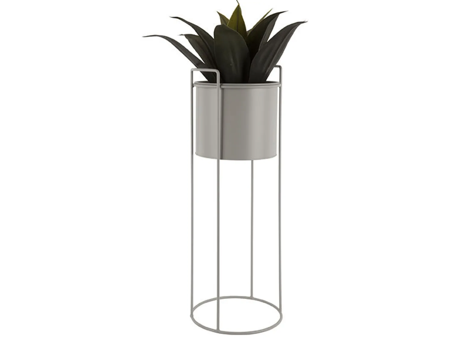 New Present time - Plant pot set Essence round iron warm grey
