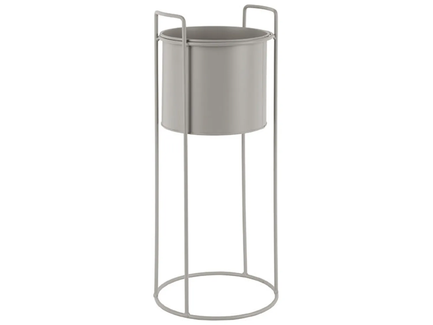 New Present time - Plant pot set Essence round iron warm grey