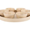 Hot Present time - Snack tray Puro round bamboo natural