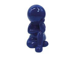 New Present time - Statue Amigo Dreaming medium cobalt blue