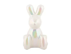 Sale Present time - Statue Balloon Bunny ceramic white plated