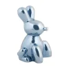 New Present time - Statue Balloon Bunny ceramic dark blue plated